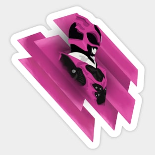 Pink Psycho Ranger Sticker